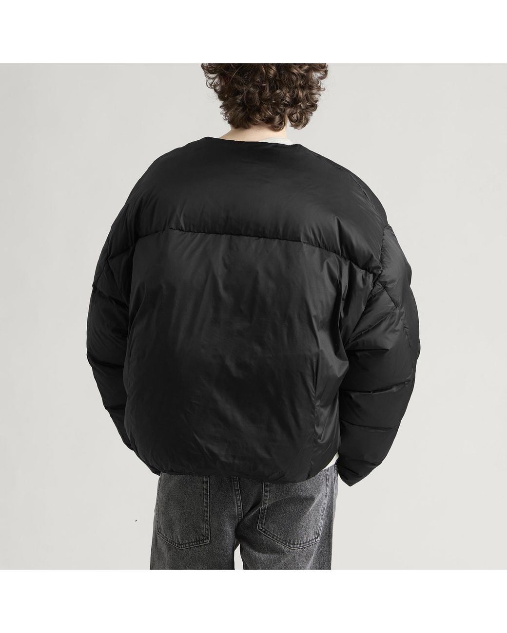 Entire studios Black Pod Puffer Jacket for men