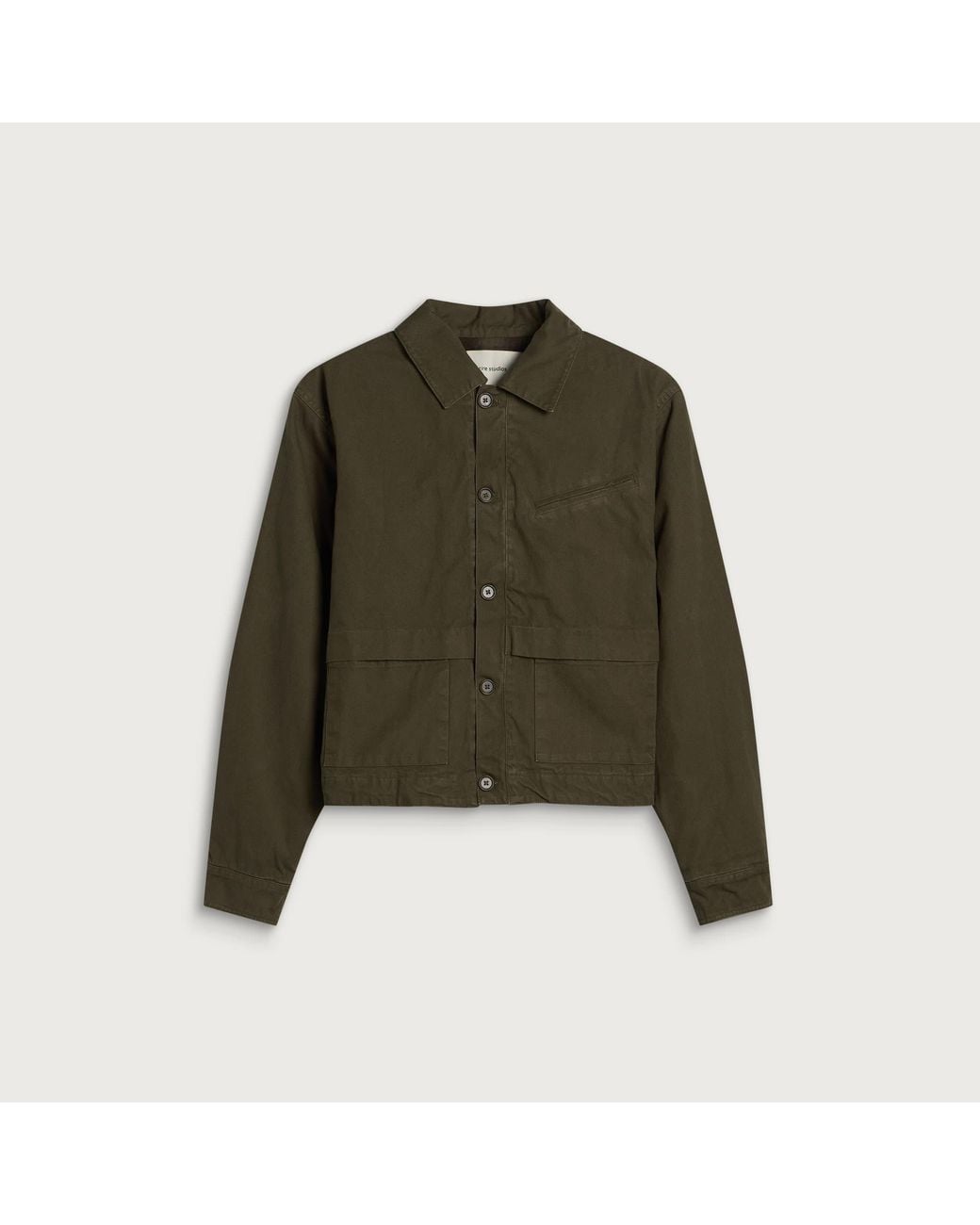 Entire studios Green Hatch Cotton Jacket for men