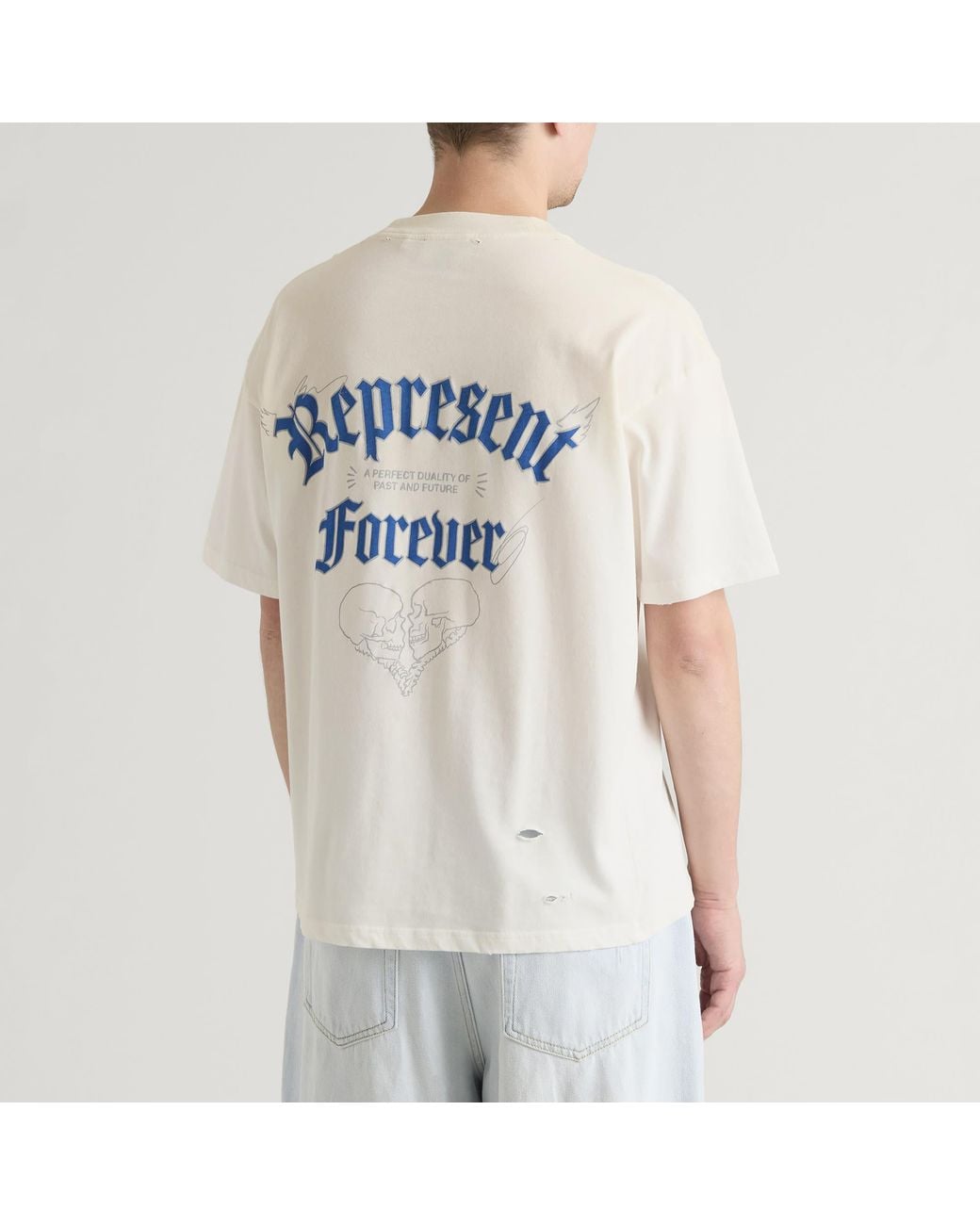 Represent White Duality T-Shirt for men