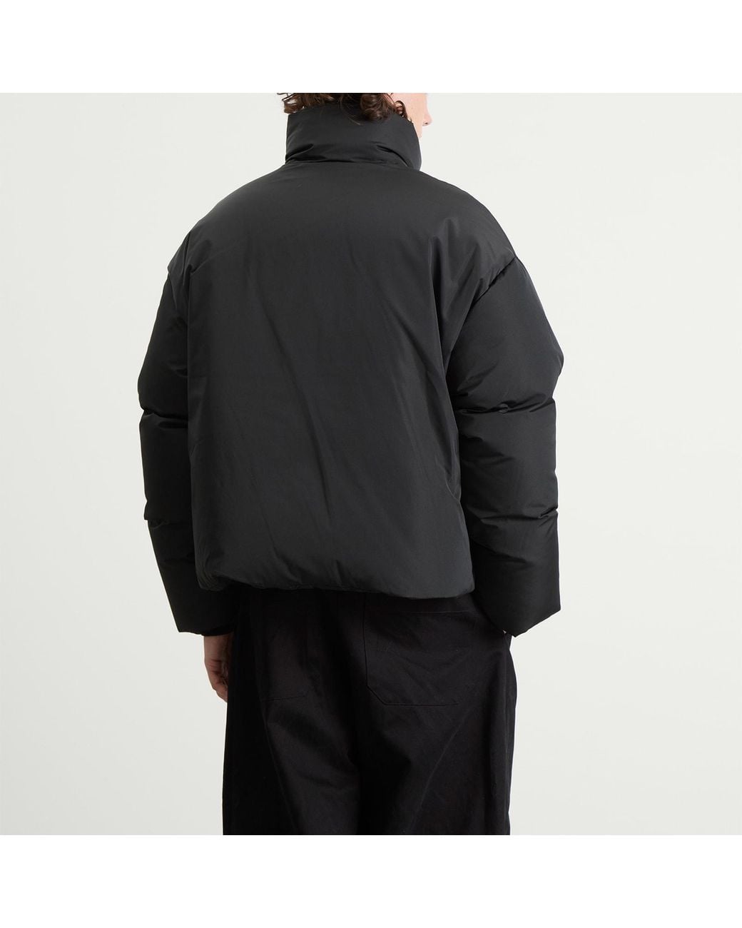 AMI Black Technical Taffetas Adc Down Jacket for men