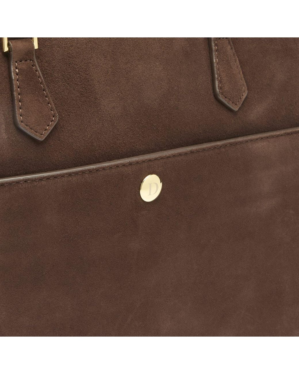 DUNST Brown Suede Shoulder Bag