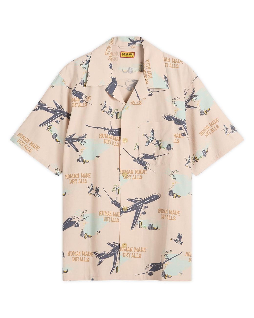 Human Made Natural Aeroplane Vacation Shirt for men