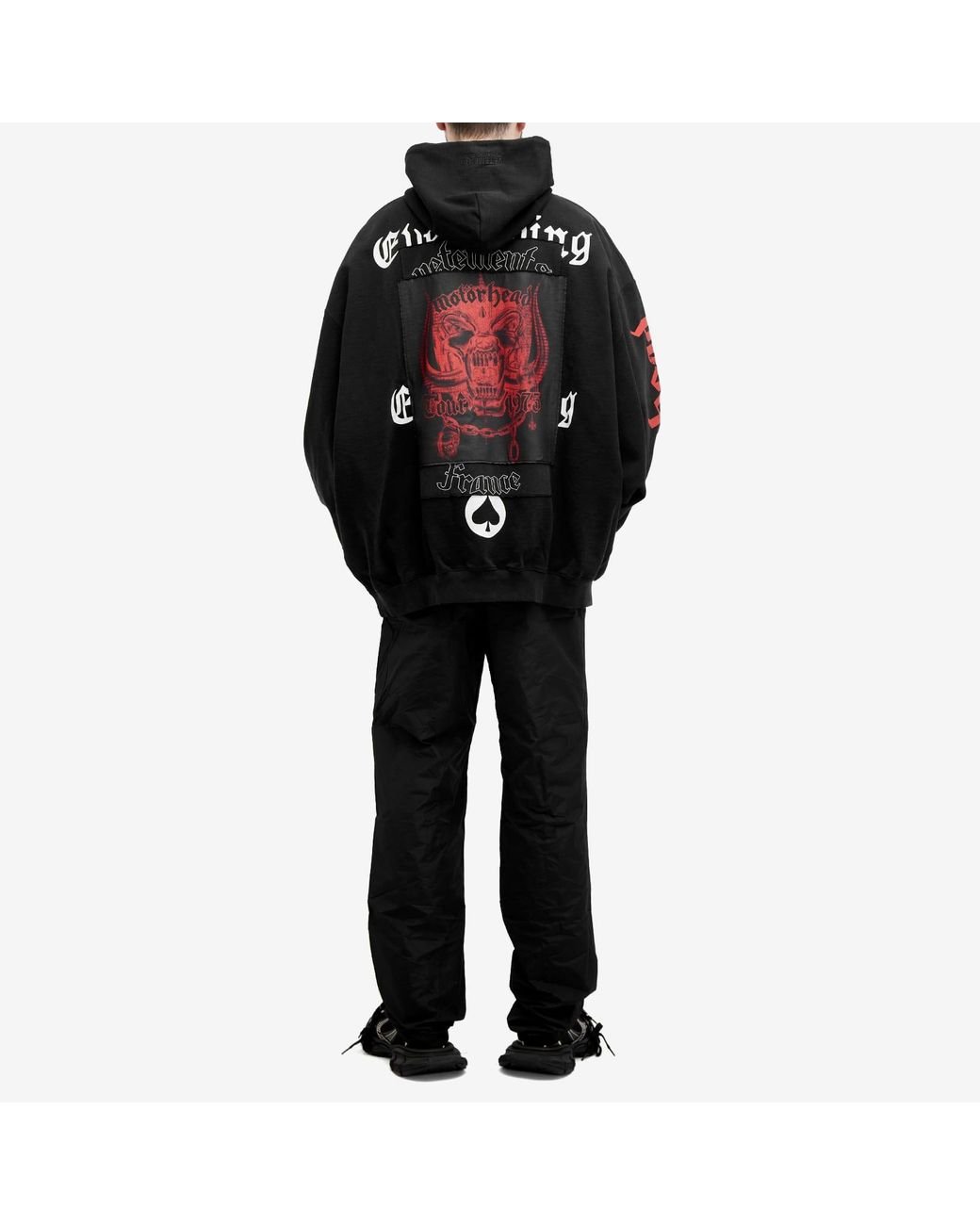 Vetements Motorhead Patched Hoody in Black for Men | Lyst Vetements Motorhead Patched Hoody in Black for Men | Lyst