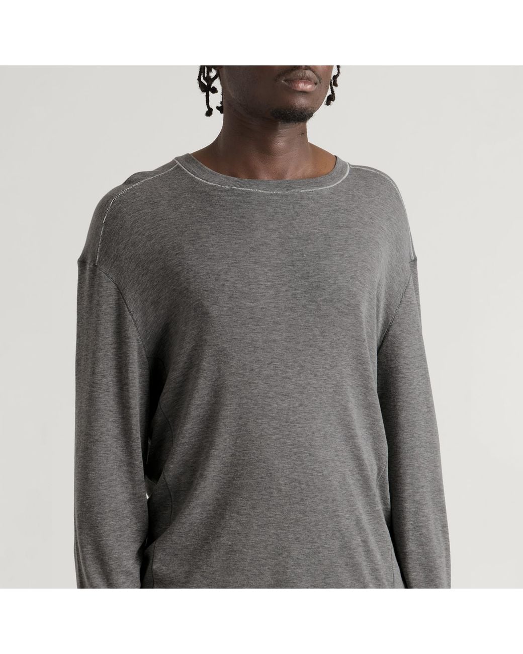 Samsøe & Samsøe Gray End. X Sadango Ls T-Shirt for men