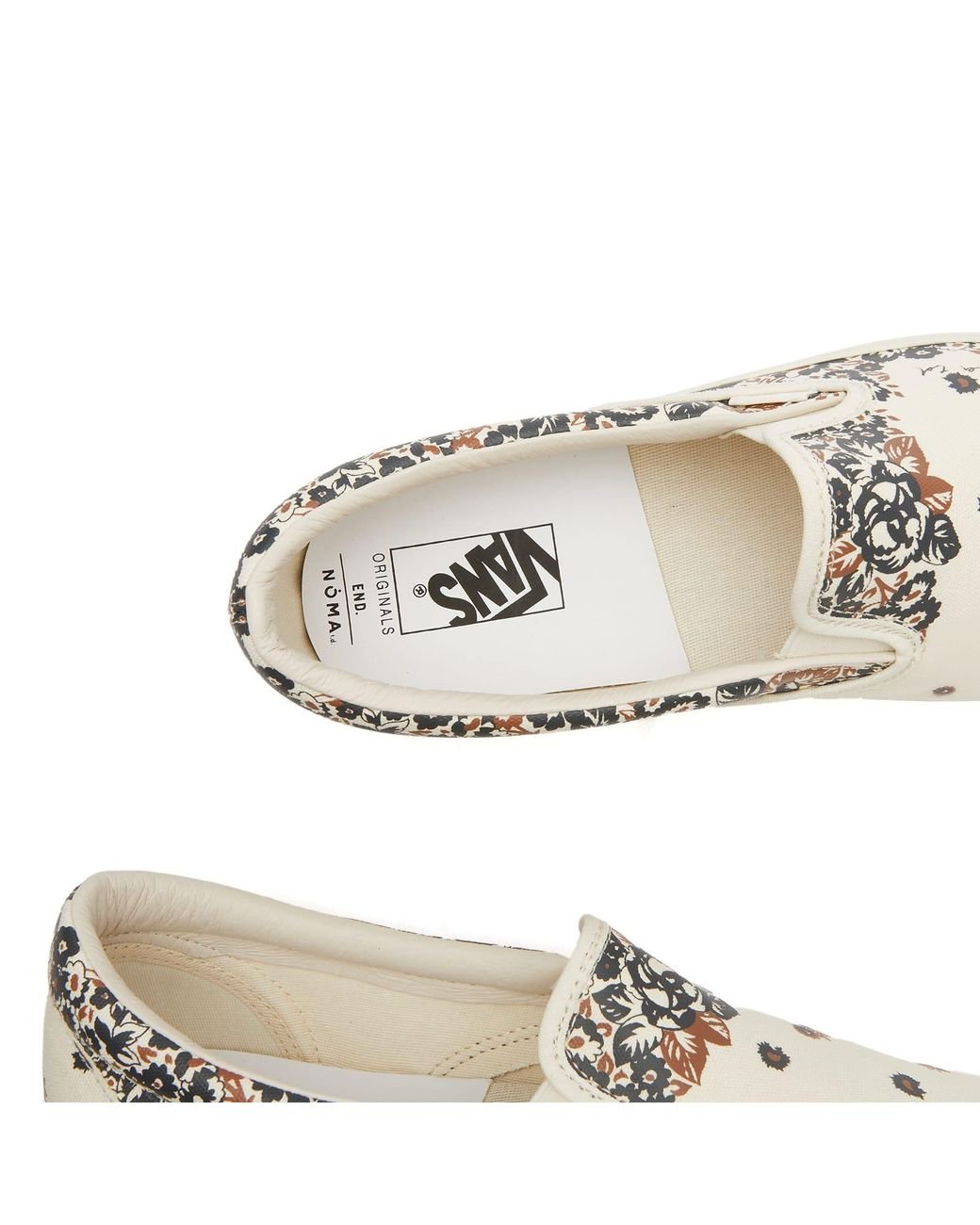 Vans vintage floral slip deals on