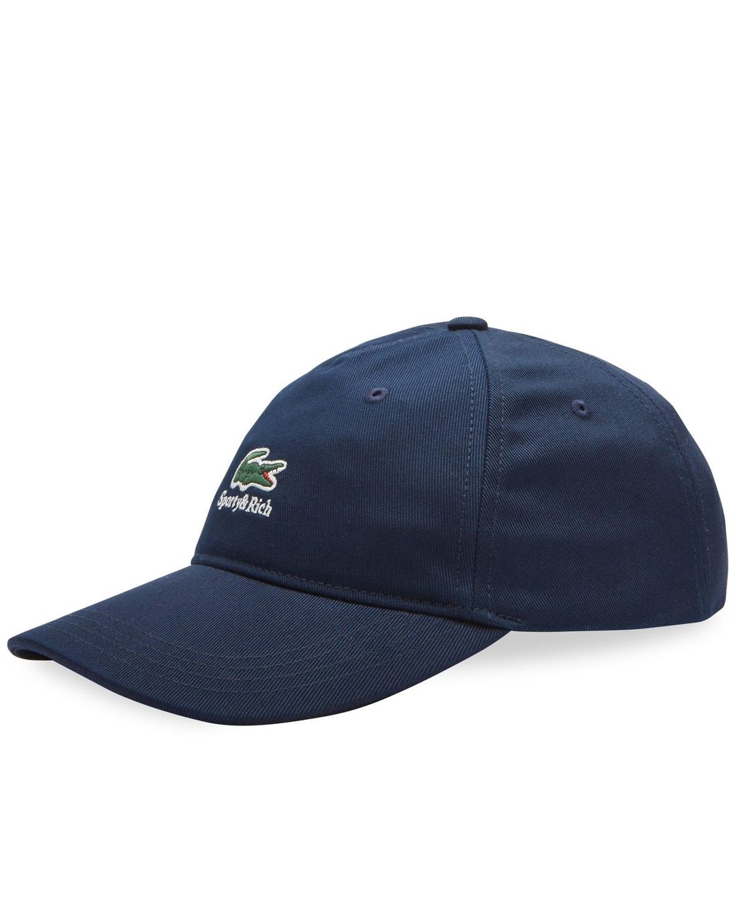 Sporty & Rich X Lacoste Lacoste Serif Cap in Blue | Lyst