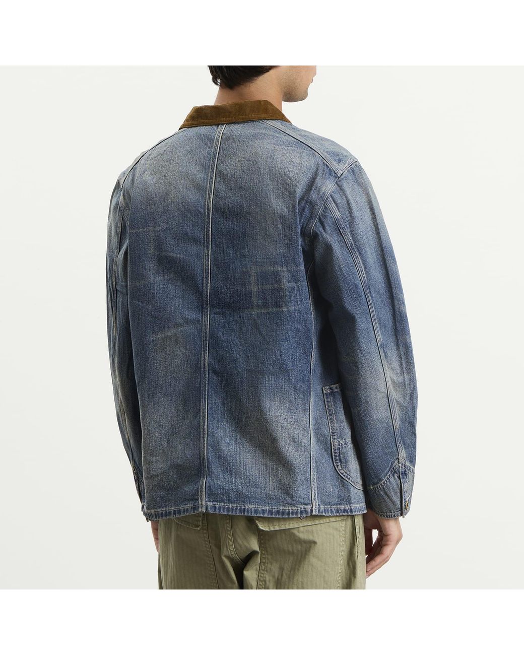 RRL Blue Denim Stockton Jacket for men