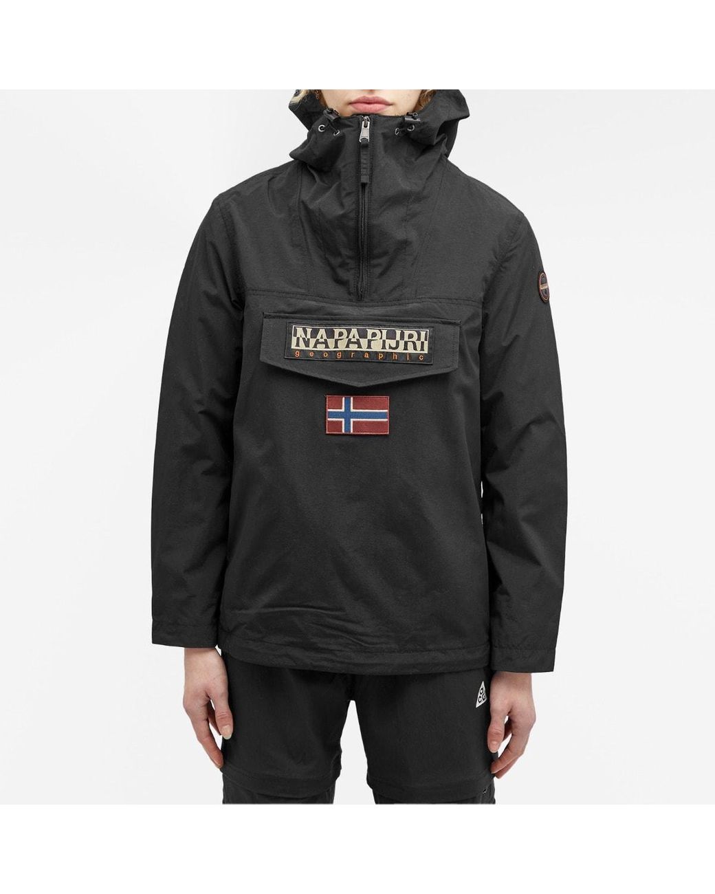 Napapijri Rainforest Nylon Windbreaker Jacket in Grey Lyst Canada