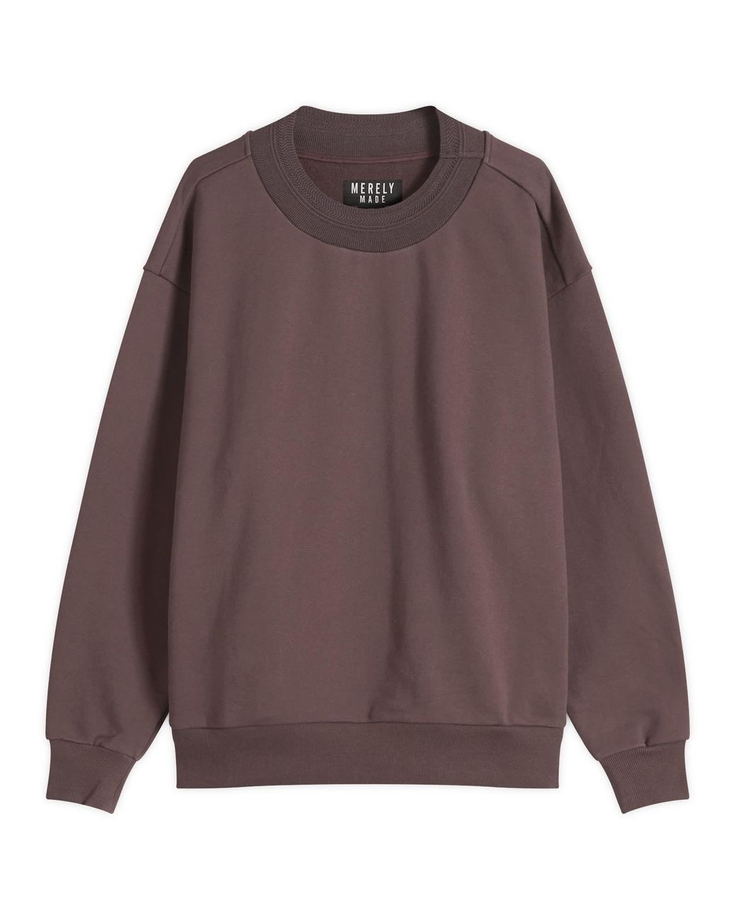 Merely Made Brown Wide Rib Sweatshirt for men