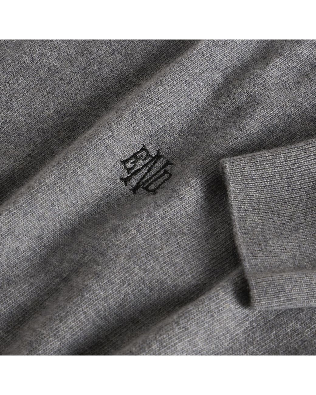 END. Gray Monogram Jumper for men