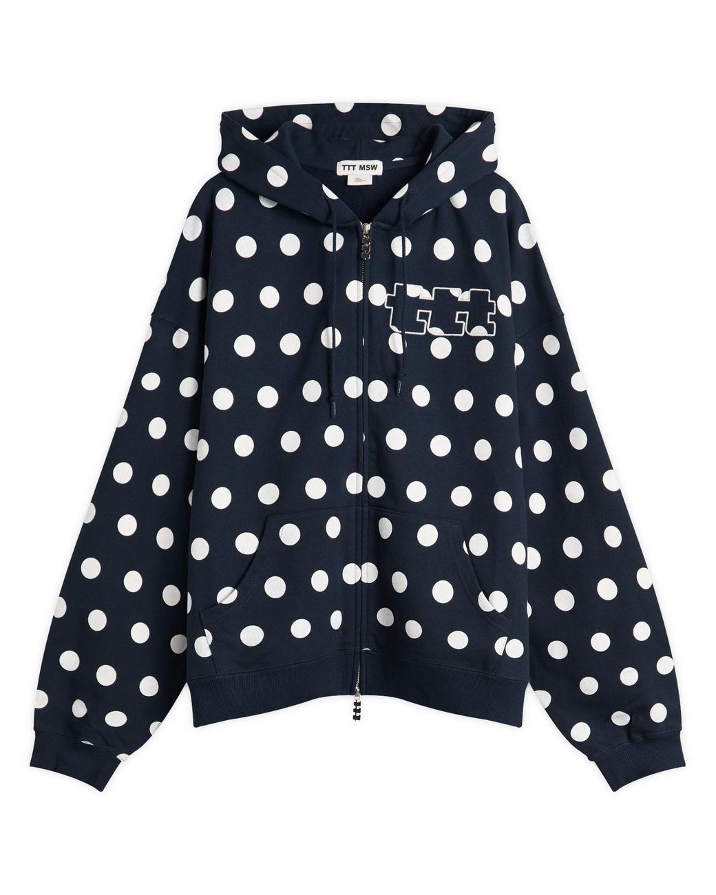 TTT MSW Dot Logo Zip Hoodie in Blue for Men | Lyst UK