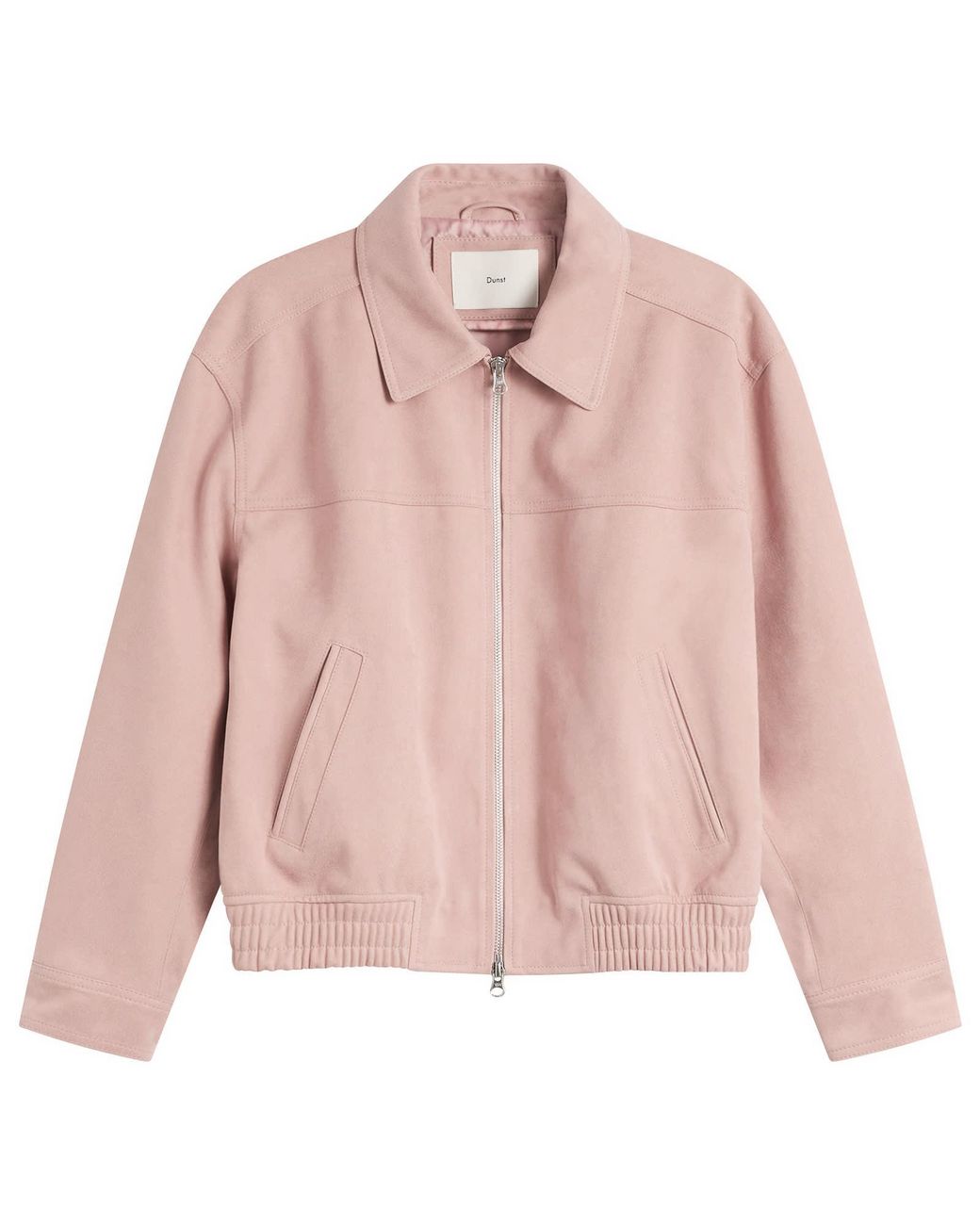 DUNST Pink Vegan Suede Collared Blouson