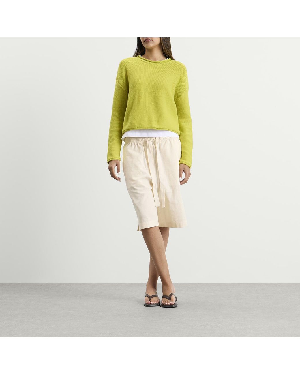 Leset Yellow Mae Crewneck