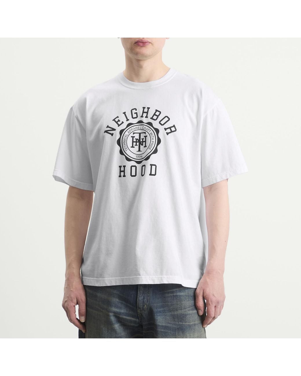 Neighborhood White Ss-4 T-Shirt for men