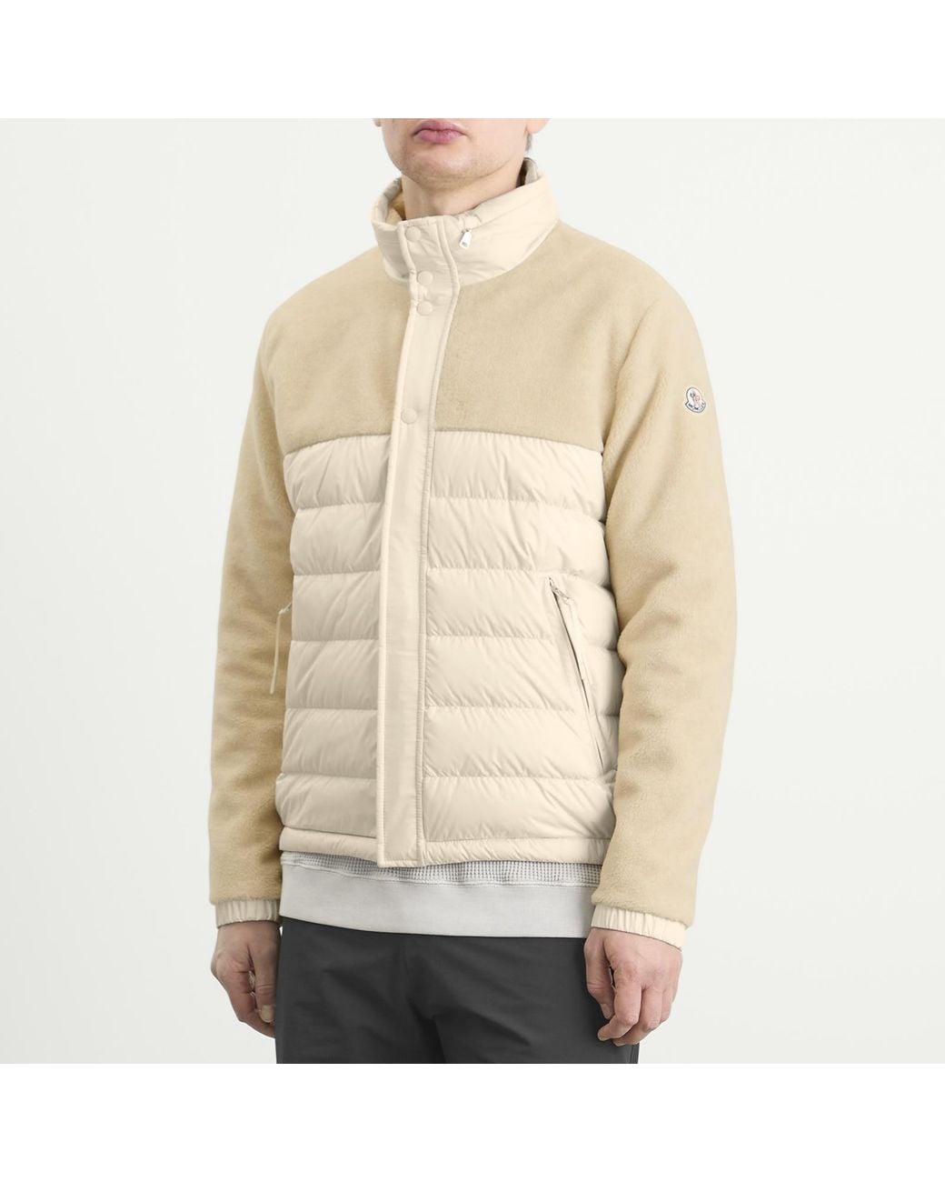 Moncler Natural Mistral Teddy Fleece Jacket for men
