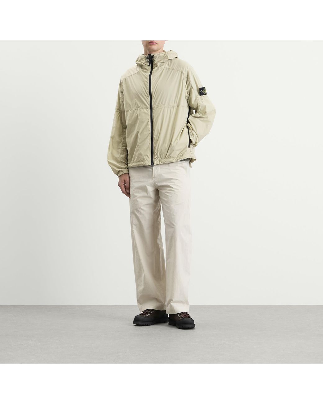 Stone Island Natural Ultralight Nylon Stretch-Tc Hooded Jacket for men