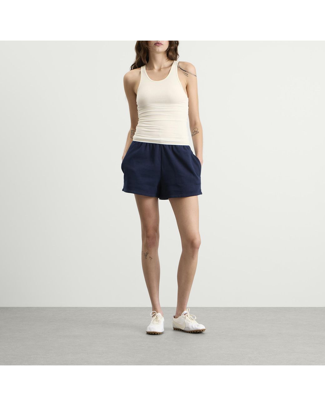 Skims White Boyfriend Rib Tank