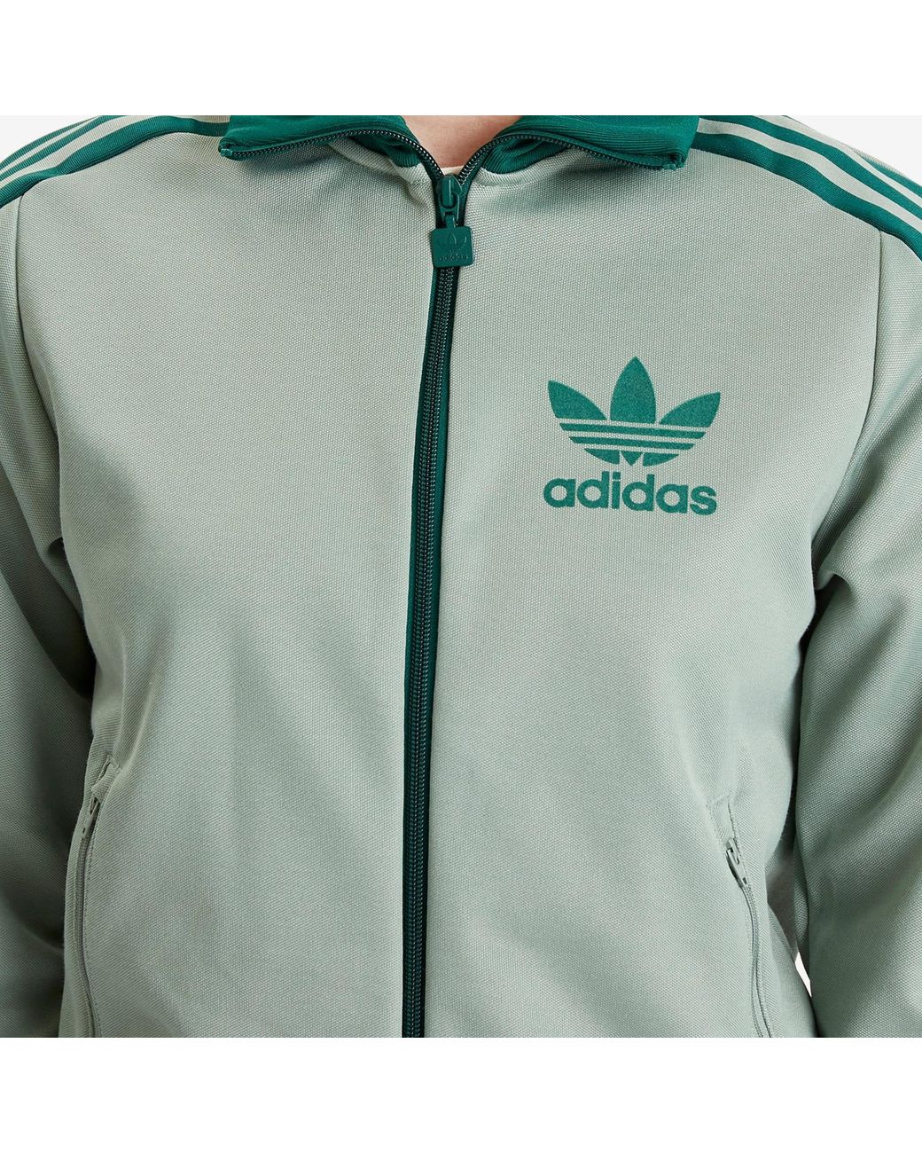 adidas Beckenbauer Track Top in Green | Lyst