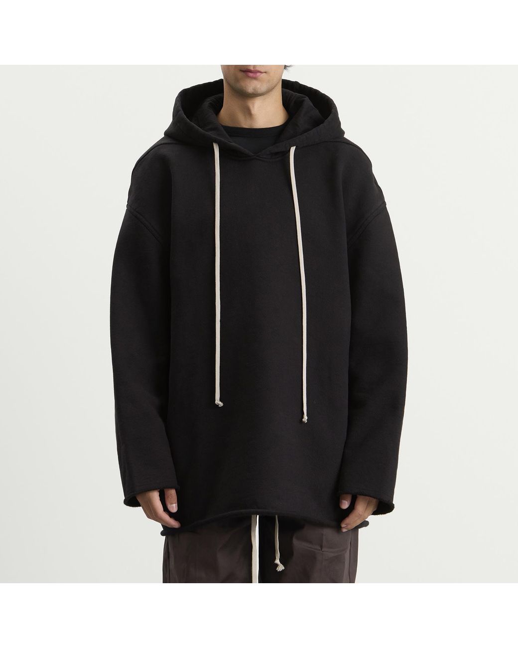Rick Owens Black Peter Hoodie for men