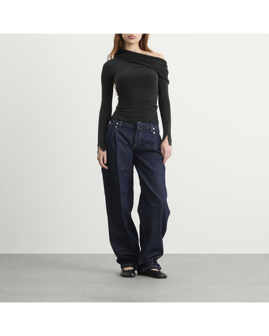 Peachy Den Black The Kylie Cold Shoulder Top