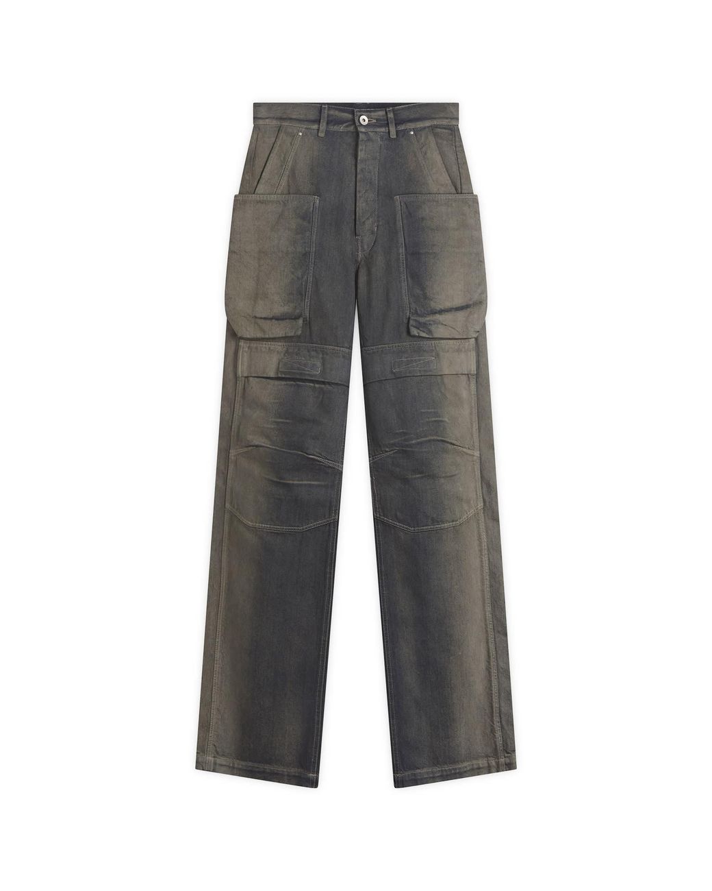 Rick Owens Gray Degrade Stefan Cargo Jeans for men