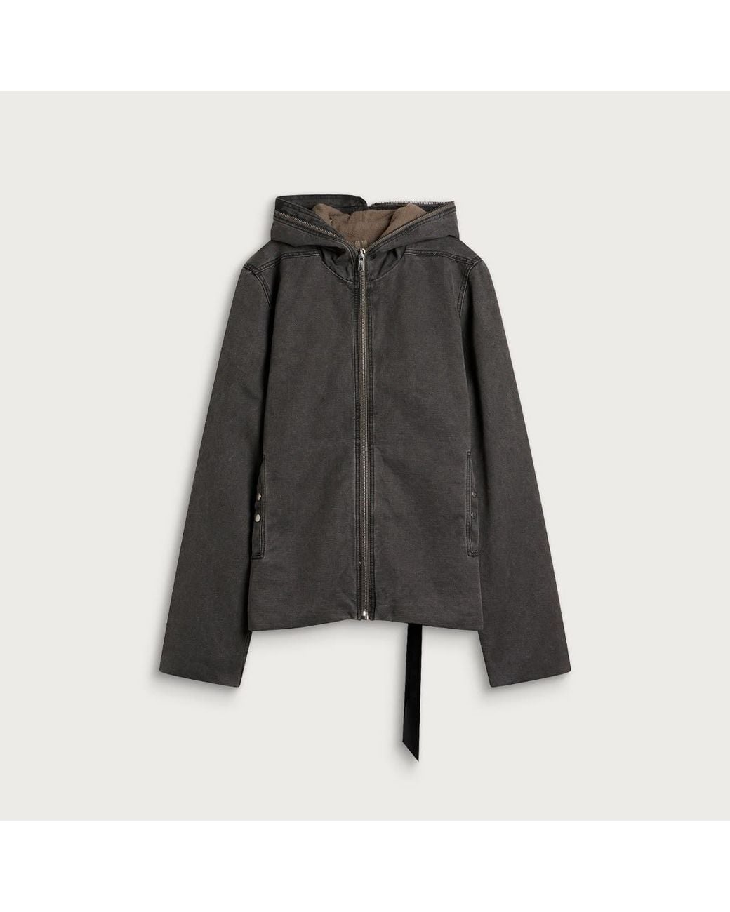 Rick Owens Gray Gimp Zipfront Jacket for men