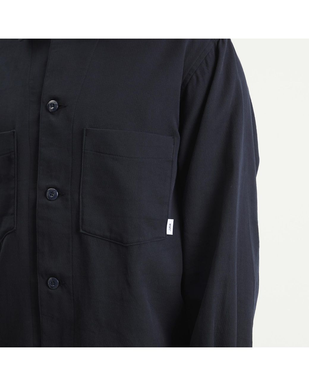 (w)taps Blue Cbw Long Sleeve Shirt for men