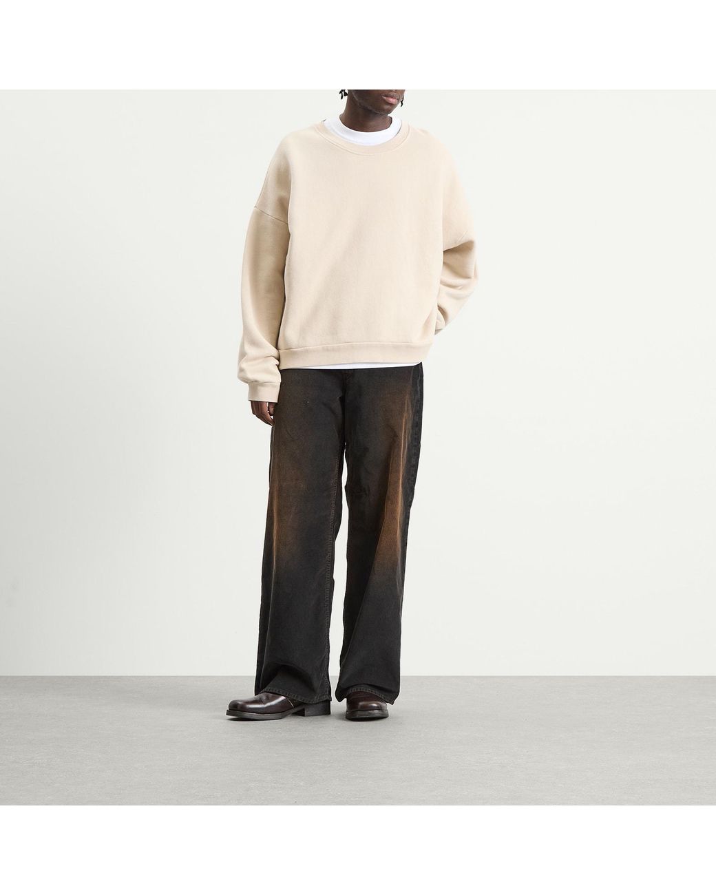 Acne Natural Fester Vintage Sweatshirt for men