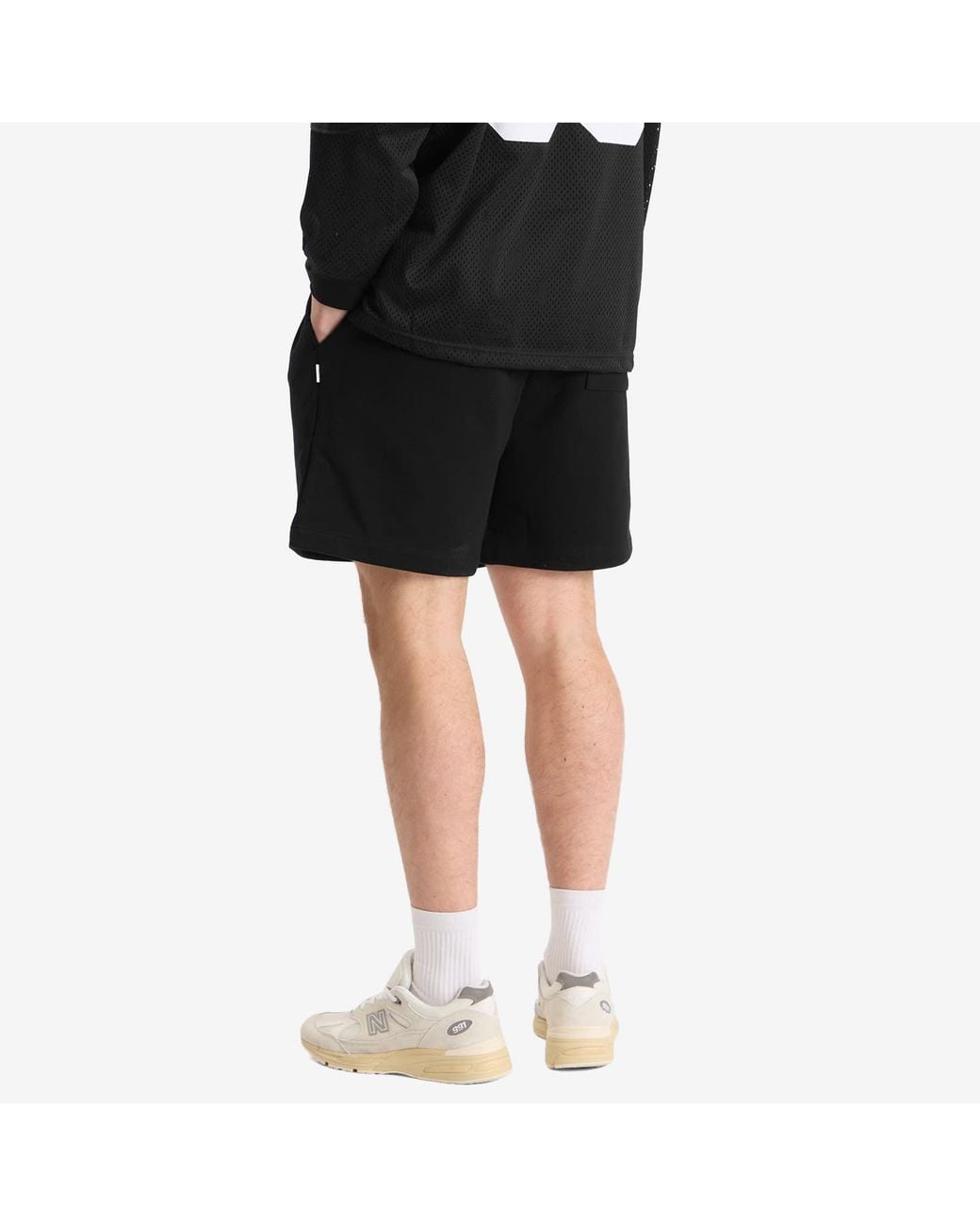 (w)taps Black Academy Logo Shorts for men
