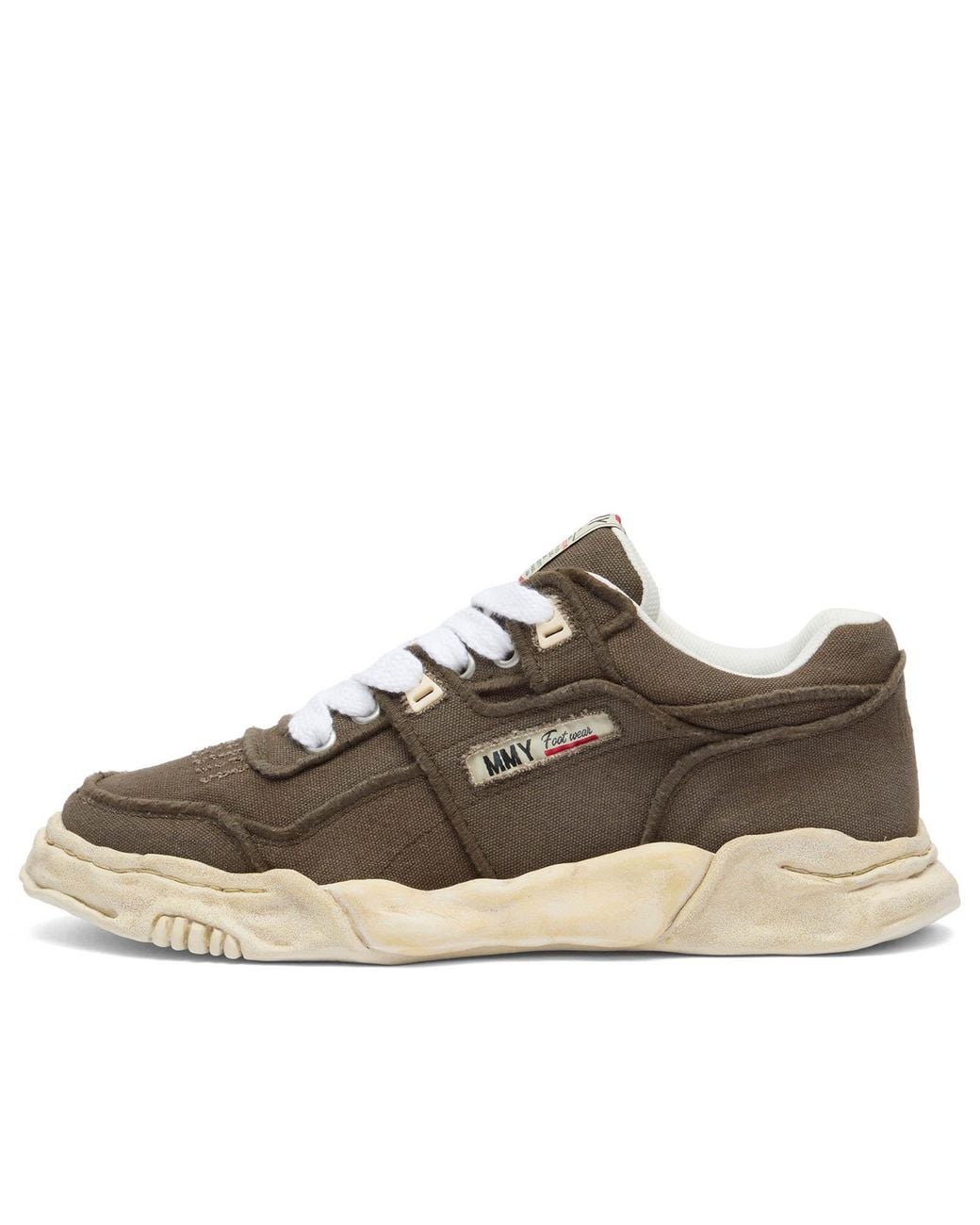 Maison Mihara Yasuhiro Brown Parker Embroidery Vintage Low-Top for men