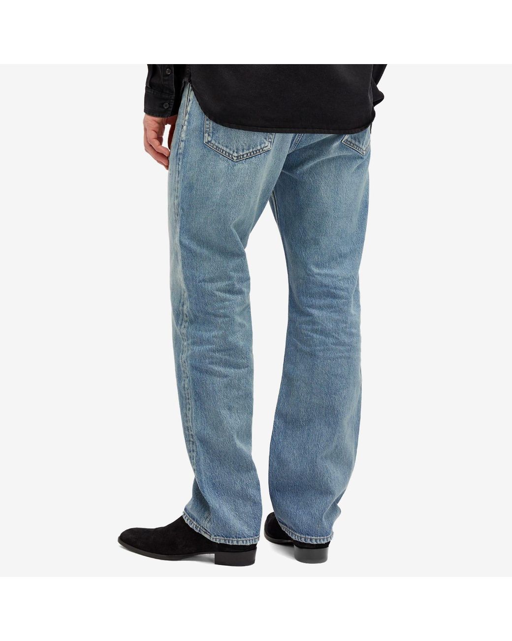 Saint Laurent Loose Straight Jeans in Blue for Men | Lyst UK