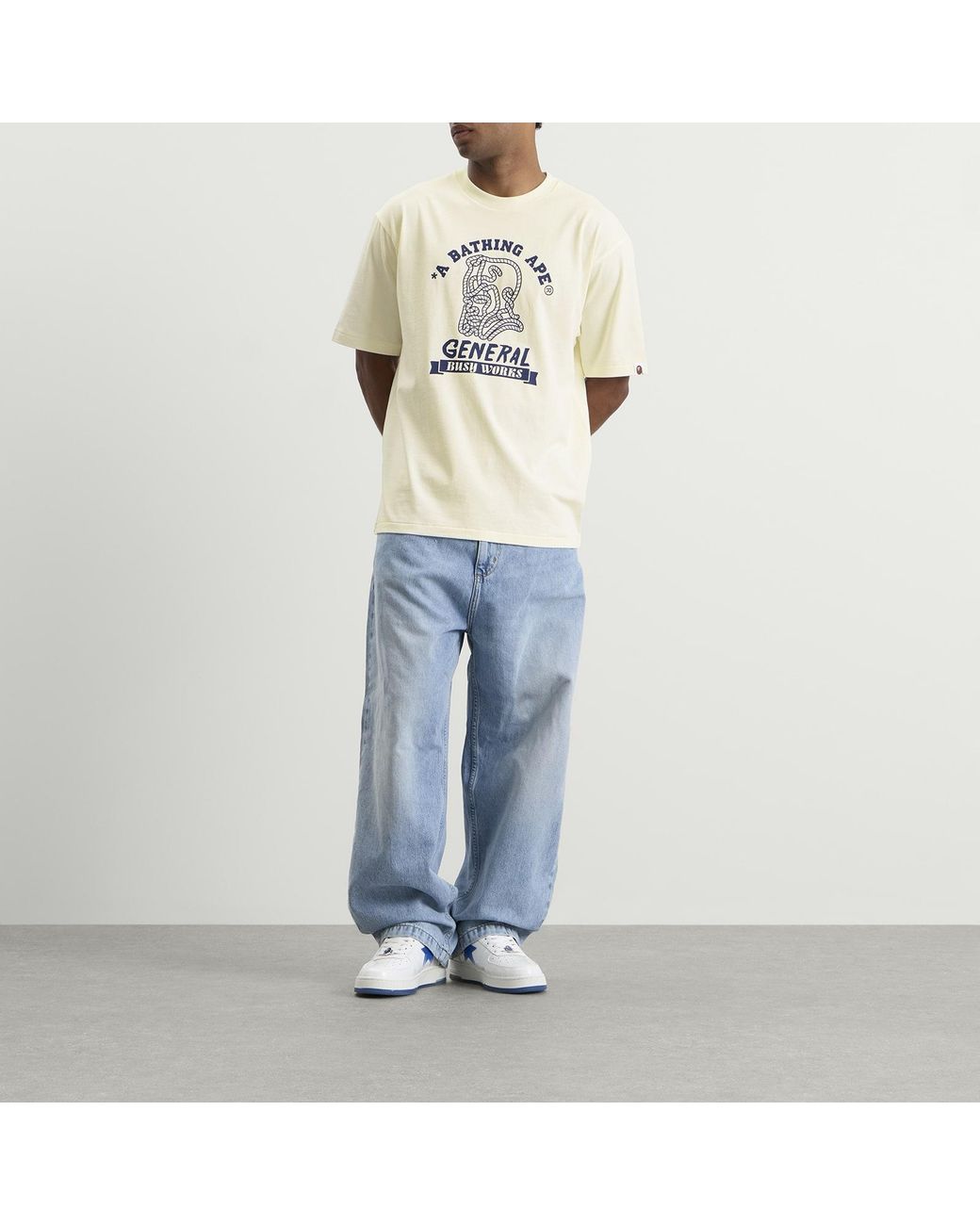 A Bathing Ape Natural General College T-Shirt for men