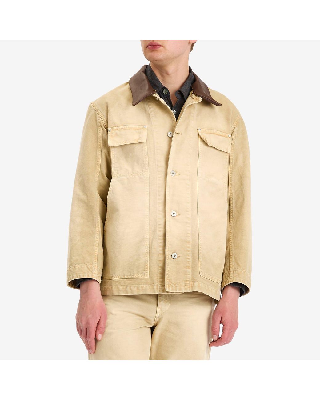 ジャケット・アウター AURALEE ORGANIC COTTON DUCK BLOUSON / 3 AURALEE ORGANIC COTTON DUCK BLOUSON ASH GREEN | TODAY CLOTHING