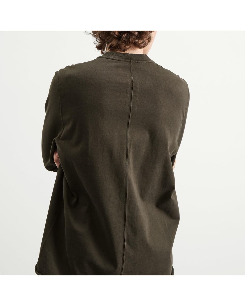 Rick Owens Green Crewneck Sweat for men
