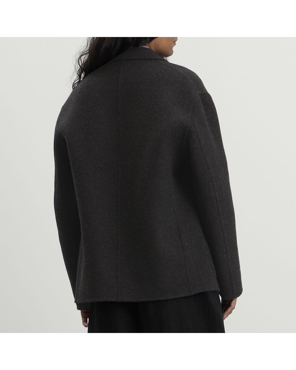 Jil Sander Black Wool Double Faced Workwear Jacket for men