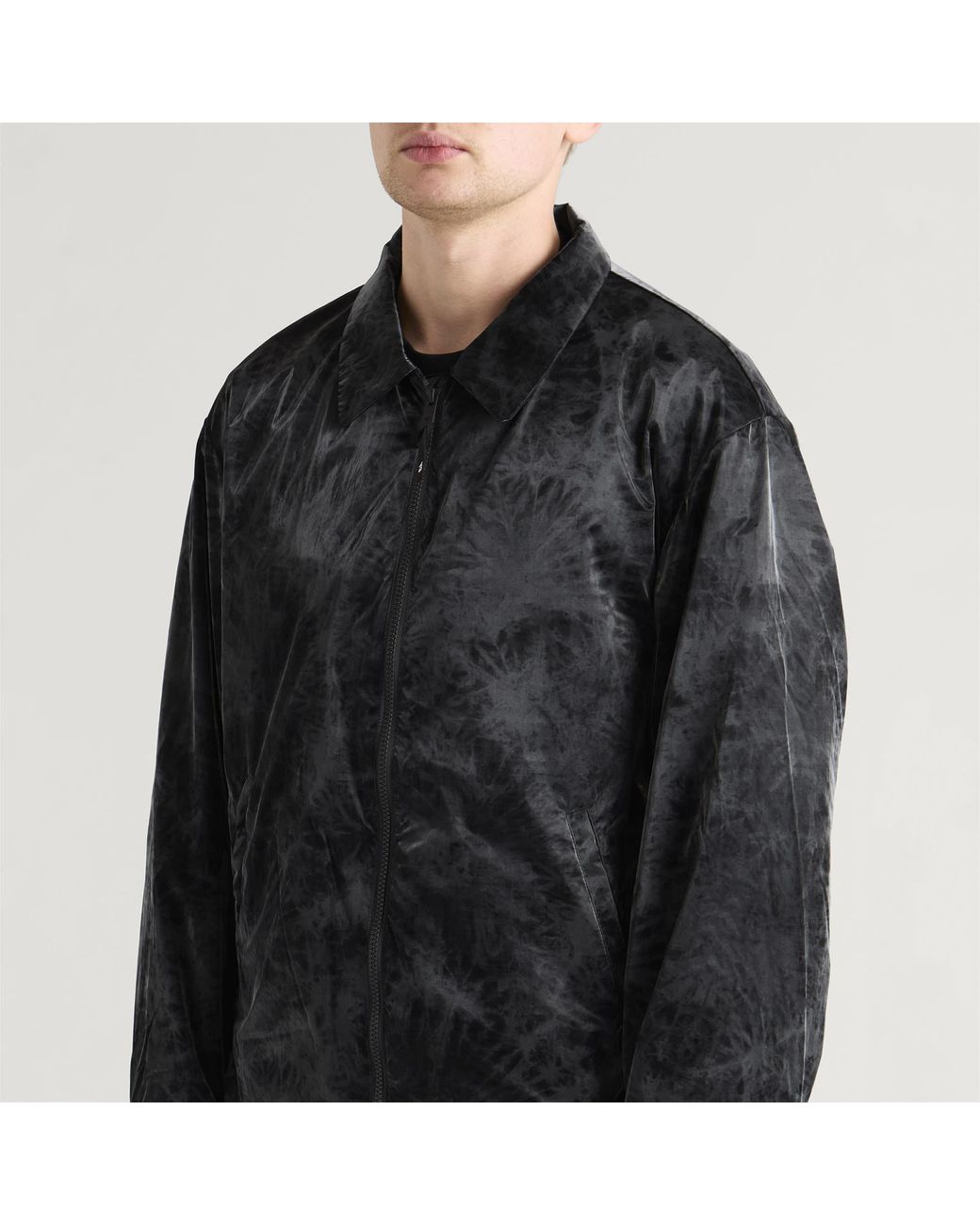 Y-3 Black Marble Nylon Shirt Jacket for men