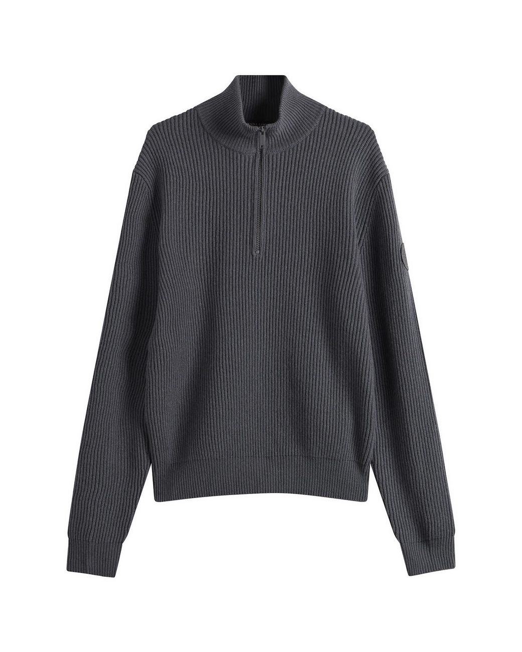 Canada Goose Gray Mckinney Quarter Zip Knit for men