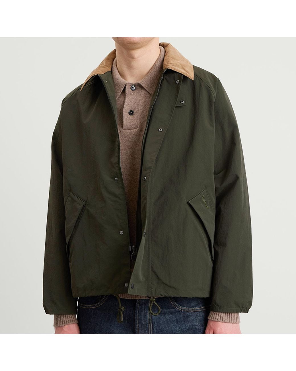 Barbour Green Transport Nylon Casual Jacket for men