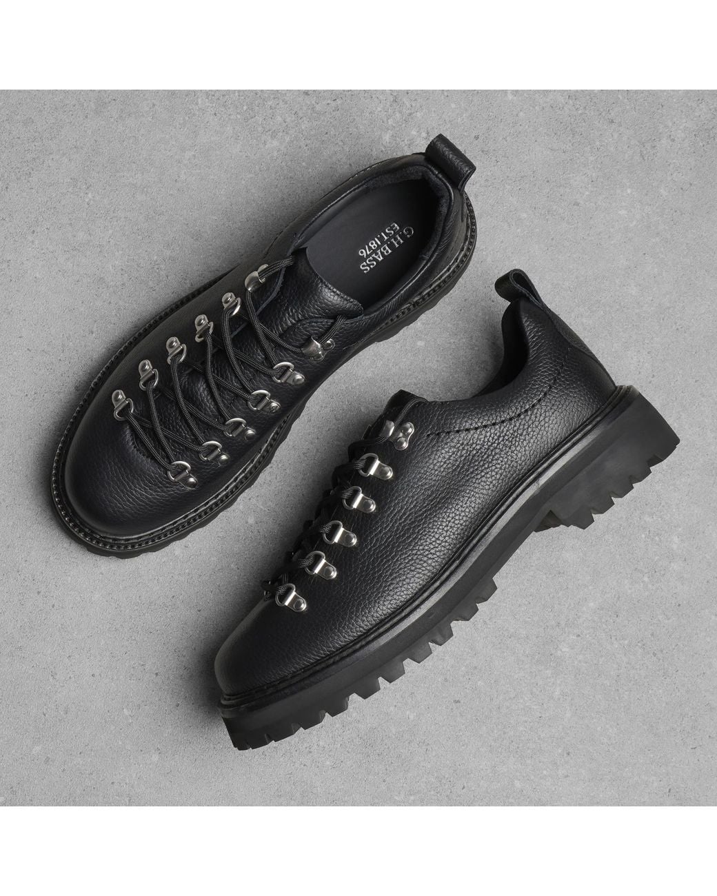 G.H.BASS Black Mason Hiker Low Boot for men