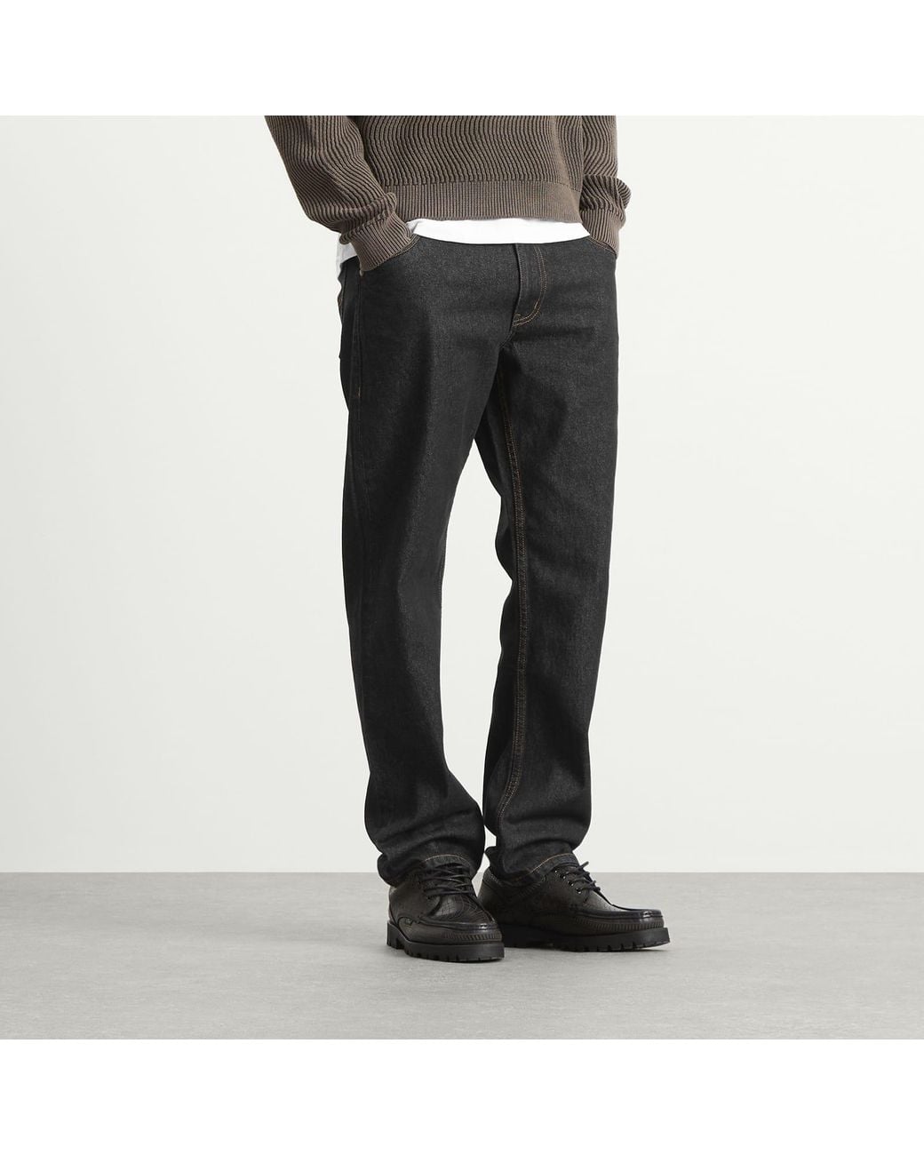 Dime Gray Straight Denim Pants for men