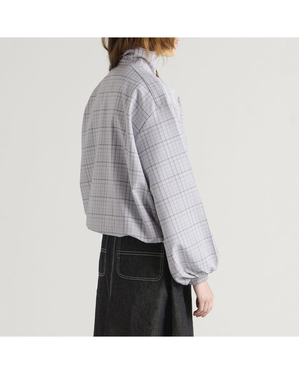 Adidas Gray Check Track Top