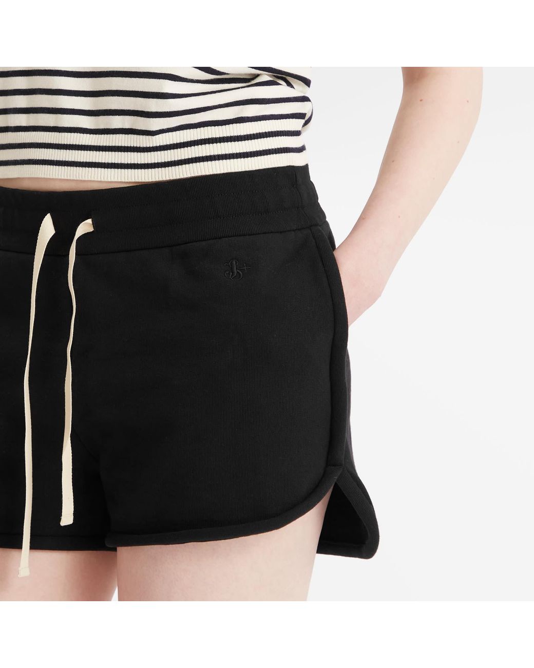 Jil Sander Black Logo Shorts