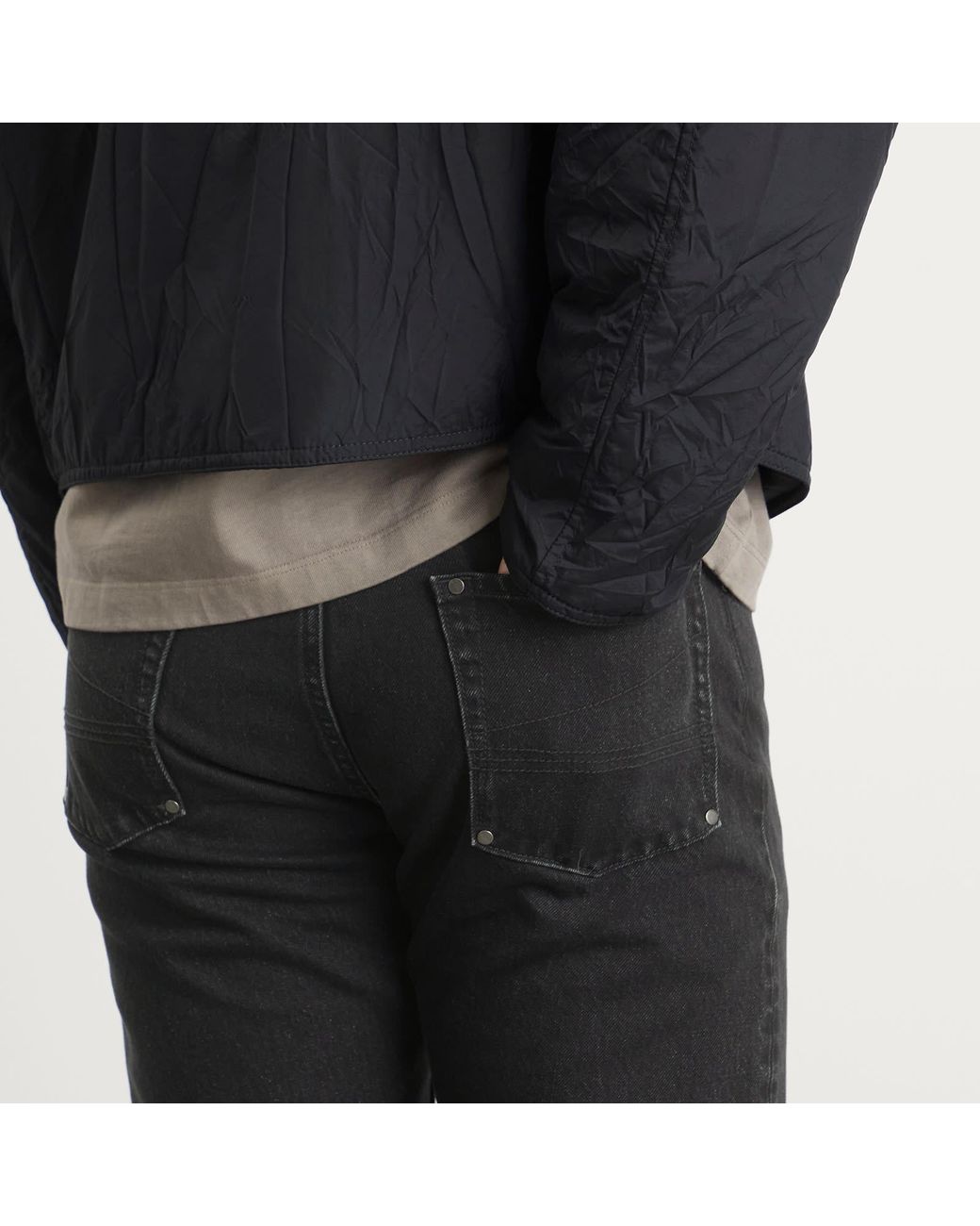 Entire studios Black Slem Jeans for men