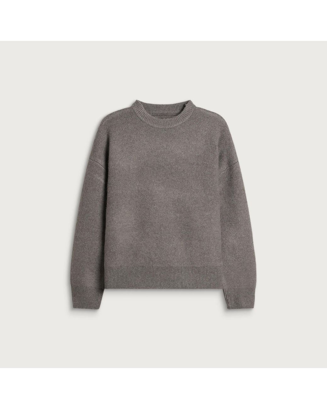 MKI Miyuki-Zoku Gray Double Knit Crewneck for men