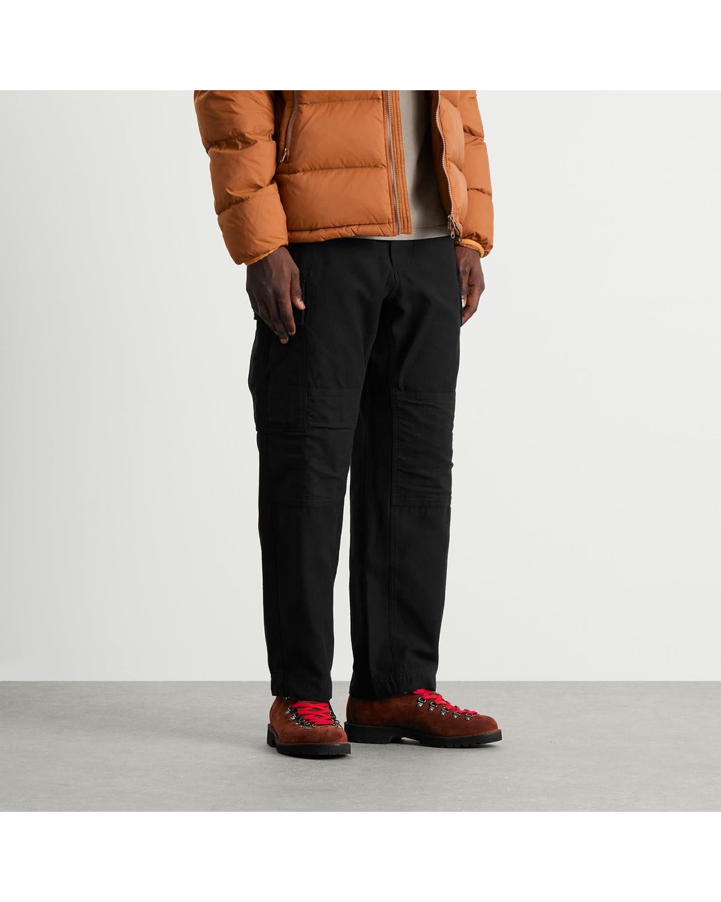 FRIZMWORKS Black Backsatin M65 Field Pants for men