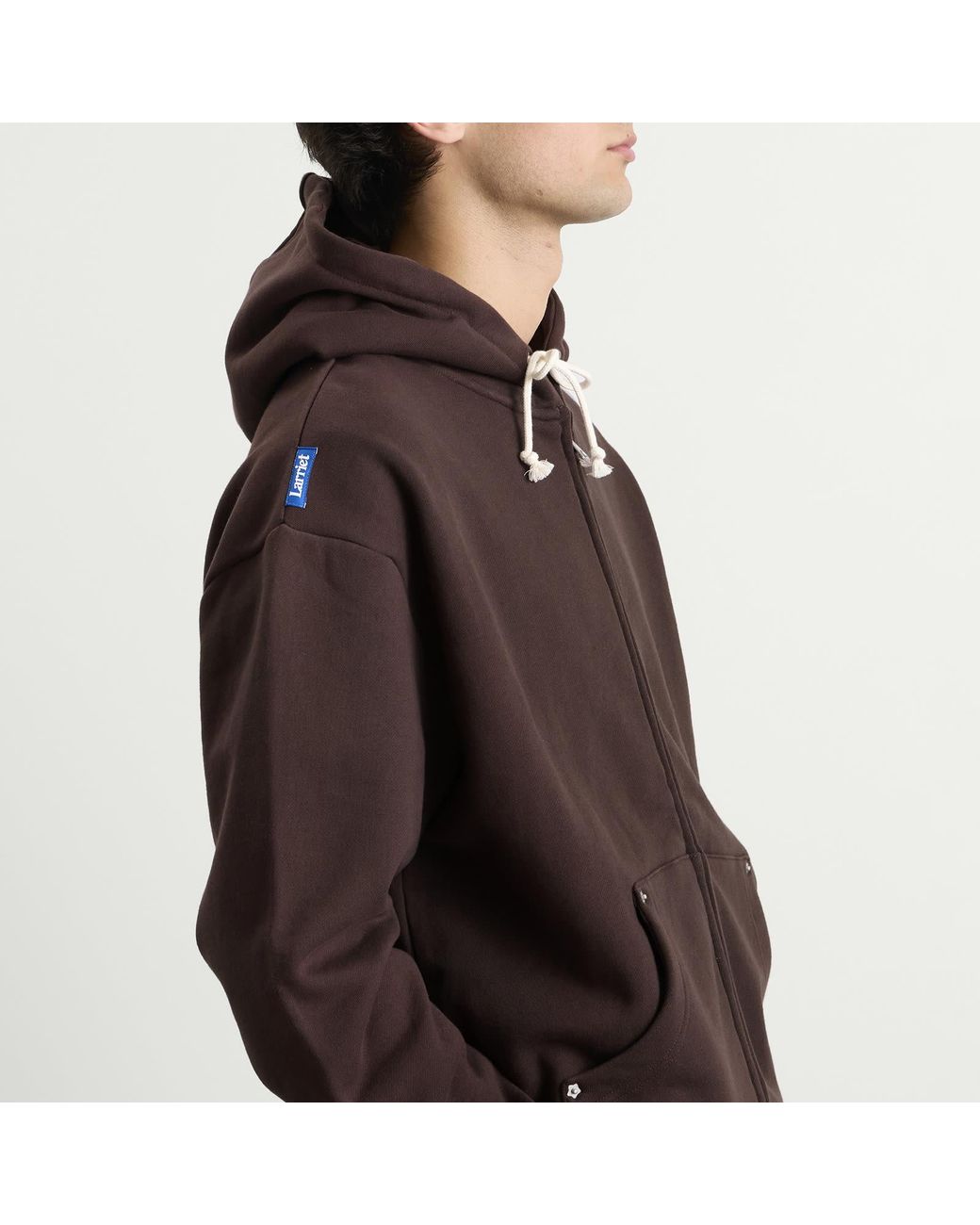 Larriet Brown G9 Zip Hoodie for men