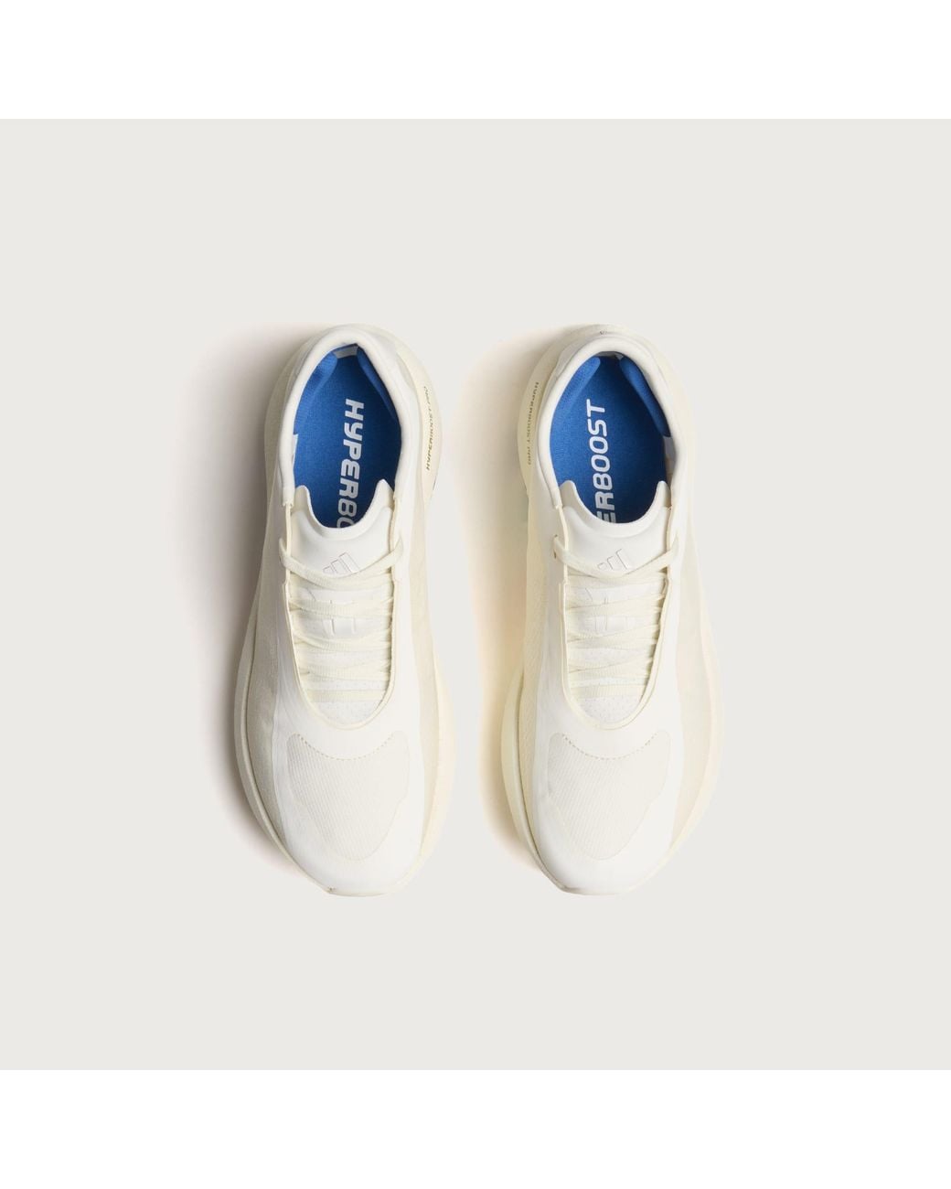 Adidas White Hyperboost Edge Stripe Sneaker for men