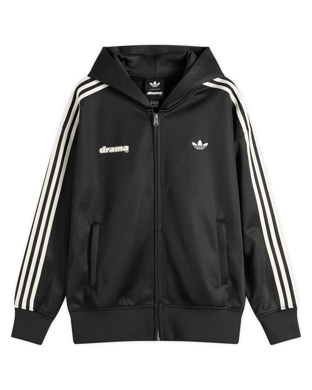 Adidas Black X Drama Call Hooded Track Top