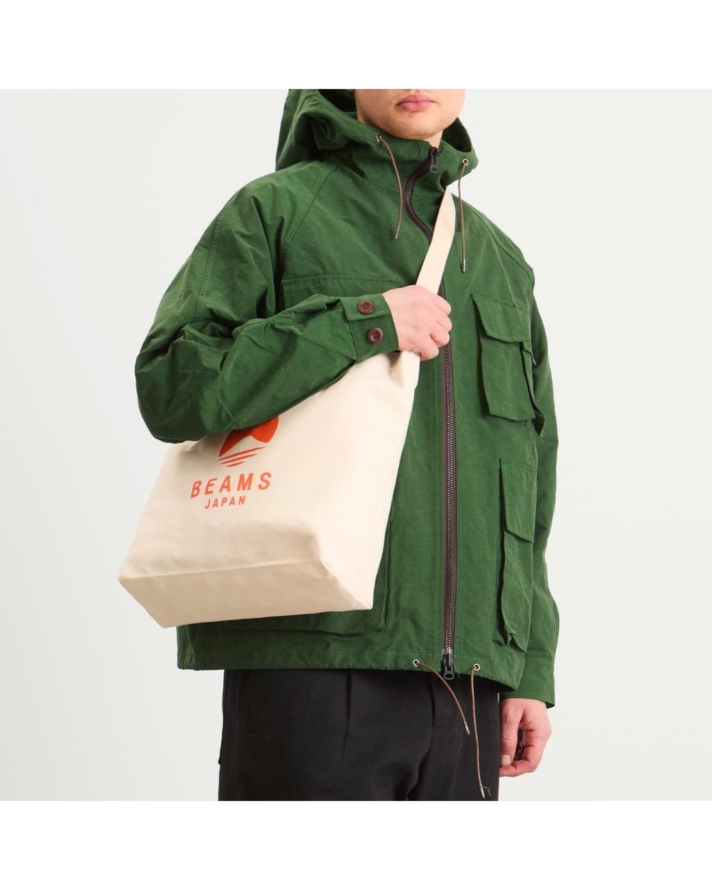 BEAMS Japan Pink 2 Way Canvas Tote Bag