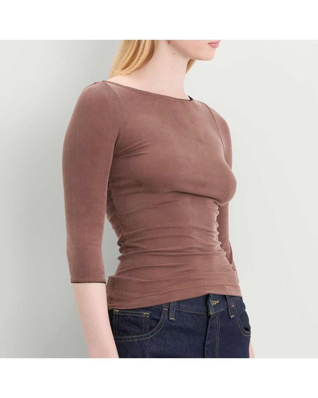 Fruity Booty Brown Second Skins 3/4 Length Top
